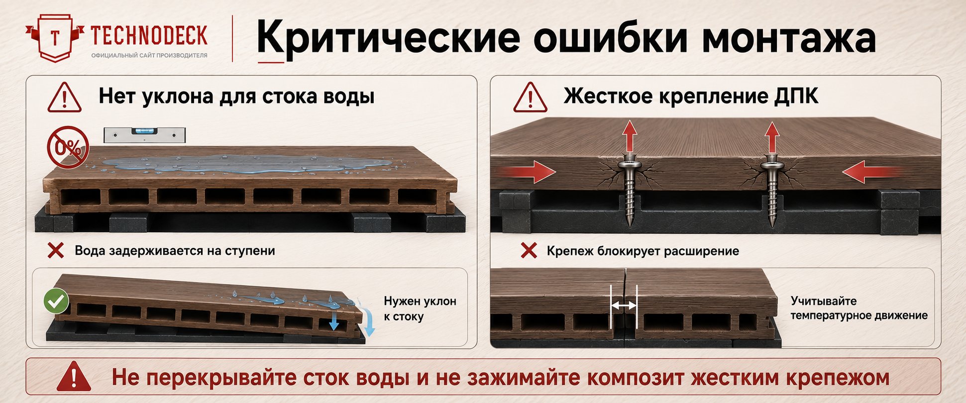Критические ошибки монтажа