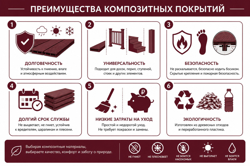 Преимущества террасной доски - завод производитель Технодек